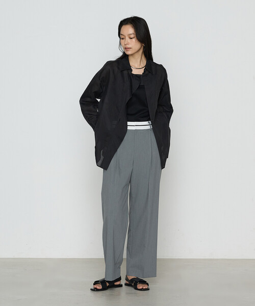 COMME CA(コムサ)の「〔 TALLサイズ 〕 シアーキュプラシルク シャツ(シャツ/ブラウス・レディース・ブラック/ライトグレー/ホワイト・15号)」の11枚目の写真