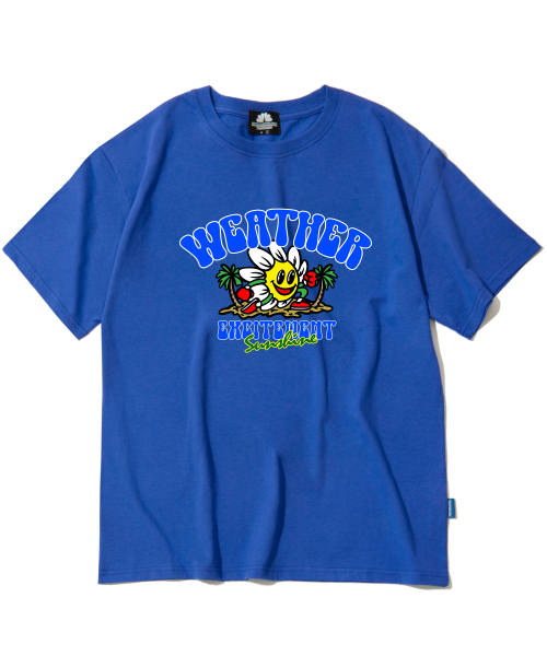 TRIPSHION(トリップション)の「デイジーウェザー グラフィックTシャツ - ブルー(Tシャツ/カットソー・メンズ・その他・LARGE/MEDIUM/X-LARGE)」の1枚目の写真