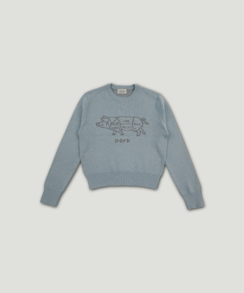 cet ete(セテテ)の「カークミートマーケット カシミヤニット_ブルー(ニット/セーター・レディース・その他・FREE)」の1枚目の写真