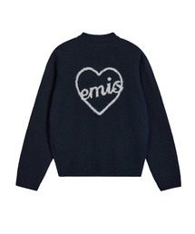 HEART LOGO ZIP CARDIGAN