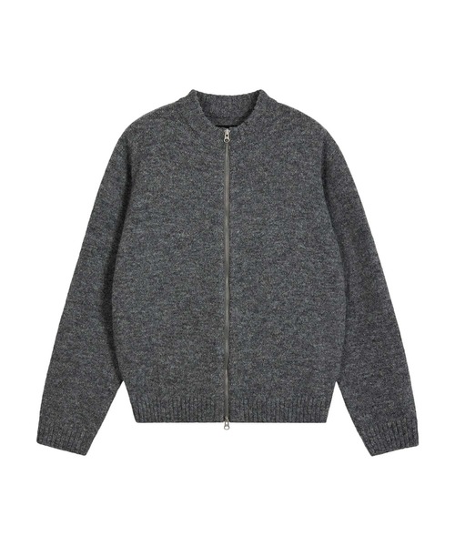 EMIS(イミス)の「HEART LOGO ZIP CARDIGAN(カーディガン/ボレロ・レディース・ネイビー/ミックスグレー・FREE)」の12枚目の写真