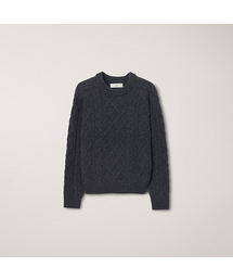 DUNST FOR MEN（ダンストフォーメン）の「FISHERMAN SWEATER_UNISEX_UDSW5D122_CHARCOAL GREY（ニット/セーター）」