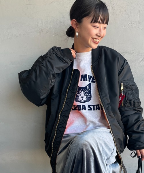 Alpha Industries（アルファインダストリーズ）の「[ALPHA/アルファ] MAｰ1 フライトミリタリージャケット（ミリタリージャケット・レディース・グレー/ブラック/オリーブ・M/L）」の11枚目の写真