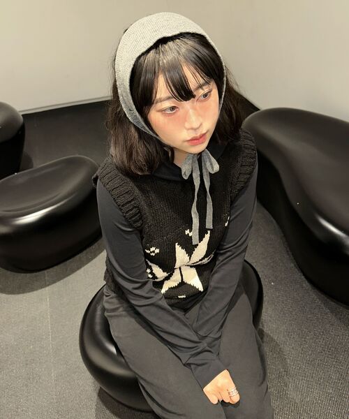 Majournee（マジョネ）の「ノルディックVネックニットベスト_ブラック（ベスト・メンズ・その他・ONE SIZE）」の2枚目の写真