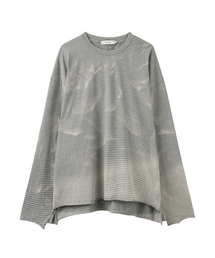 AREUBAN（アルバン）の「シェドウクラウドストライプロングスリーブ_オートチャコール（Tシャツ/カットソー）」
