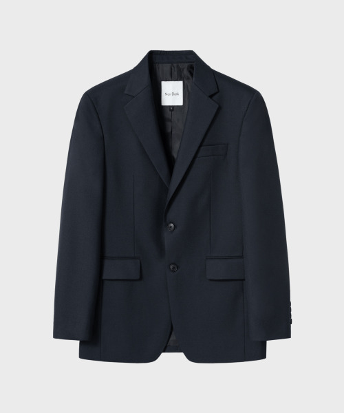 NONBLANK(ノンブランク)の「セミオーバーフィットウールブレザー_NAVY(テーラードジャケット・メンズ・その他・MEDIUM/X-LARGE)」の1枚目の写真