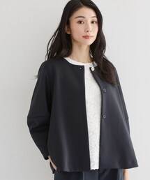 【通勤・セレモニー】ノーカラーダンボールジャケット