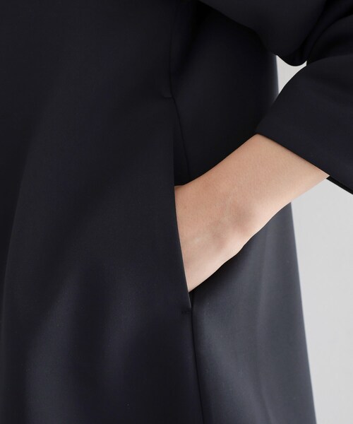 THE SHOP TK (ザ ショップ ティーケー )の「【通勤・セレモニー】ノーカラーダンボールジャケット(ノーカラージャケット・レディース・アイボリー/ネイビー・12/13)」の18枚目の写真