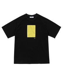 261EUI（261イーユーアイ）の「SIGNATURE WRINKLE RAGLAN T-SHIRT BLACK YELLOW（Tシャツ/カットソー）」