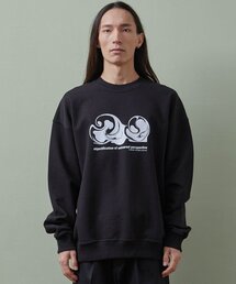 261EUI（261イーユーアイ）の「CIRCLE MARBLING SWEATSHIRT BLACK（スウェット）」