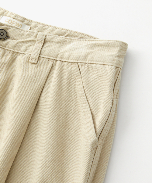 COFWI(コフウィー)の「ワイドツータックコットンポケットパンツベージュ(その他パンツ・メンズ・その他・1(S)/2(M)/3(L))」の6枚目の写真