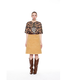 GREEDILOUS（グリディアス）の「Leopard A-line Skirt（スカート）」