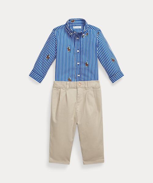 Polo ベア シャツ & フレックス アブレージョン パンツ セット Polo ベア シャツ & フレックス アブレージョン パンツ セット