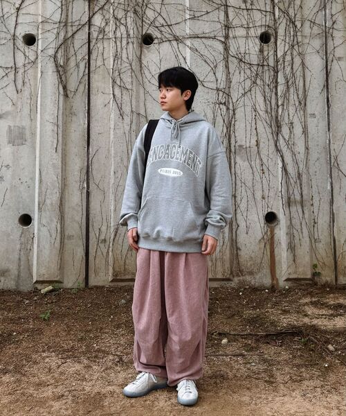 LENGAGEMENT（ランガージュマン）の「アーチロゴアプリケフードパーカー [グレー]（パーカー・レディース・その他・MEDIUM/LARGE/X-LARGE）」の10枚目の写真