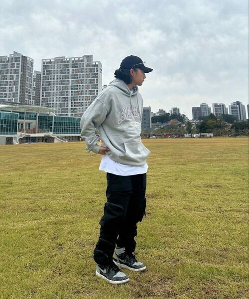 LENGAGEMENT（ランガージュマン）の「アーチロゴアプリケフードパーカー [グレー]（パーカー・レディース・その他・MEDIUM/LARGE/X-LARGE）」の12枚目の写真