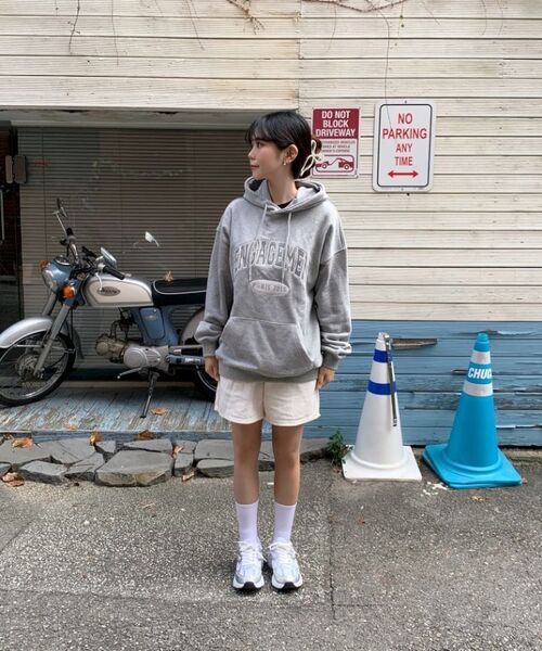 LENGAGEMENT（ランガージュマン）の「アーチロゴアプリケフードパーカー [グレー]（パーカー・レディース・その他・MEDIUM/LARGE/X-LARGE）」の14枚目の写真