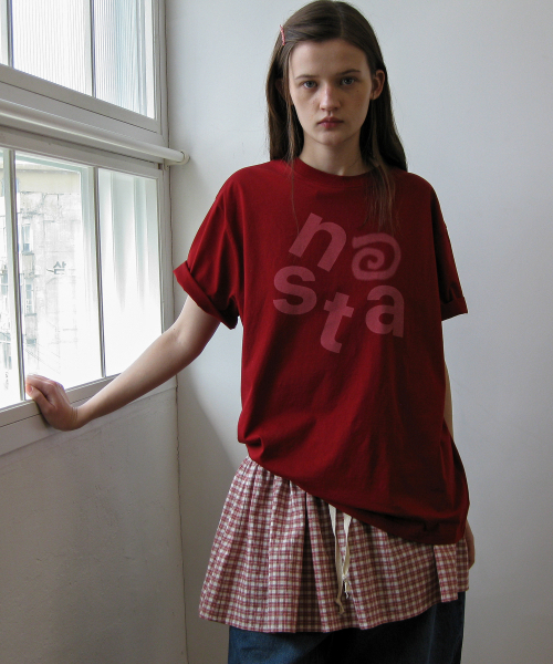 NAATS（ナツ）の「Check layered skirt, red（スカート・レディース・その他・FREE）」の5枚目の写真