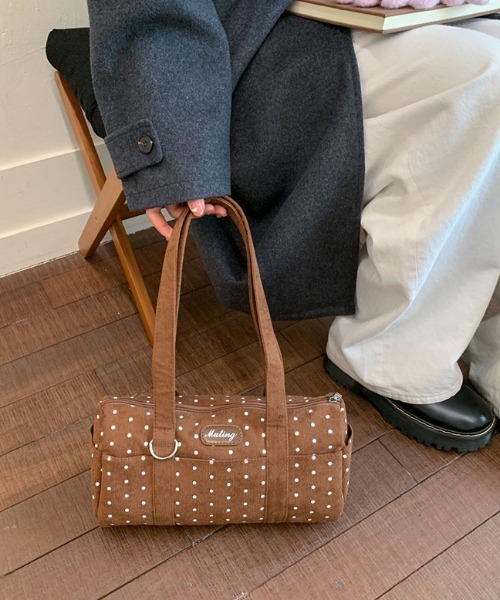 mebole(メボレ)の「Dot Muting Shoulder Bag(ショルダーバッグ・レディース・ブラウン/アイボリー/ブラック・FREE)」の9枚目の写真