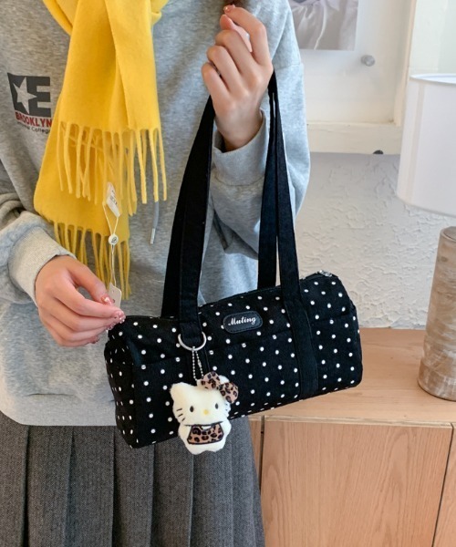 mebole(メボレ)の「Dot Muting Shoulder Bag(ショルダーバッグ・レディース・ブラウン/アイボリー/ブラック・FREE)」の6枚目の写真