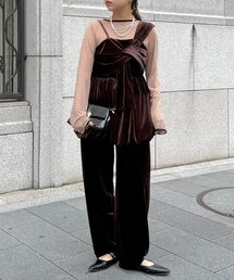 【WEB限定】3点セットベロアセットアップ