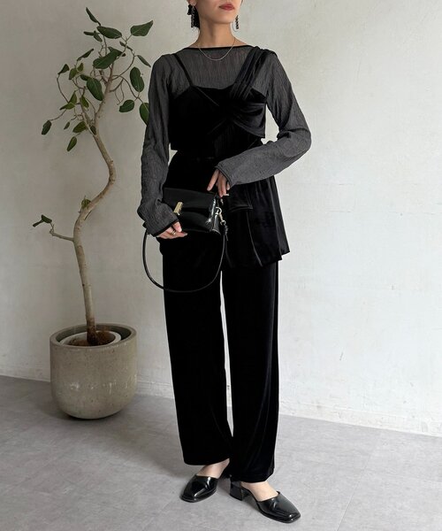 WEB限定】3点セットベロアセットアップ（ワンピース）｜CPCM（シーピー