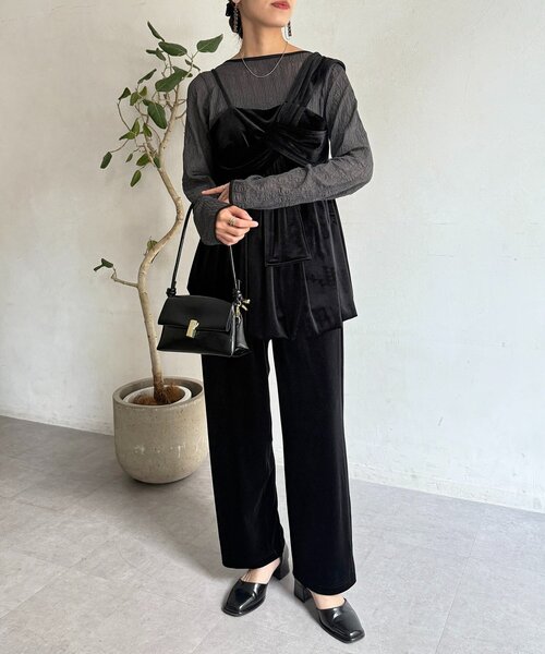 セール】【WEB限定】3点セットベロアセットアップ（ワンピース）｜CPCM