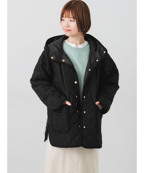 Lugnoncure（ルノンキュール）の「撥水フード付きスナップボタンリラックスキルトジャケット（その他アウター・レディース・チャコールグレー/ブラック/ベージュ・F）」の13枚目の写真