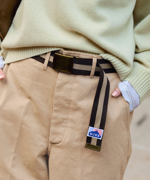 BURK 別注 ガチャベルト付きチノパン（チノパンツ）｜FRAMeWORK