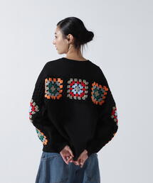 DISCOVERED | DISCOVERED(ディスカバード) 別注 CROCHET SLEEVE SWEAT(ニット/セーター)