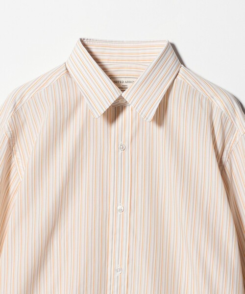 UNITED ARROWS(ユナイテッドアローズ)の「ALBINI オルタネートストライプ ラウンド レギュラーカラーシャツ(シャツ/ブラウス・メンズ・オレンジ・39cm/41cm/38cm/40cm)」の16枚目の写真