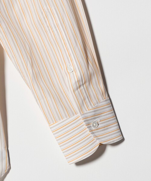 UNITED ARROWS(ユナイテッドアローズ)の「ALBINI オルタネートストライプ ラウンド レギュラーカラーシャツ(シャツ/ブラウス・メンズ・オレンジ・39cm/41cm/38cm/40cm)」の2枚目の写真