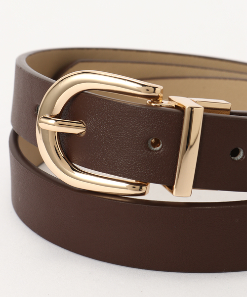 B.C STOCK（ベーセーストック）の「《追加》リバーシブルベルト（ベルト・レディース・ブラウン/ブラック・FREE）」の4枚目の写真