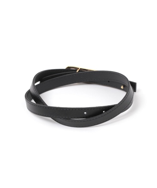 Elura（エルーラ）の「オーバルバックル細ベルト/643005（ベルト・レディース・ベージュ/ホワイト/ブラック・ONE SIZE）」の8枚目の写真