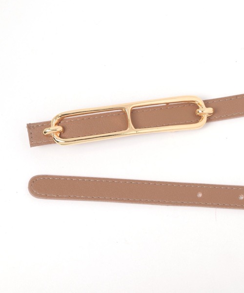 Elura（エルーラ）の「オーバルバックル細ベルト/643005（ベルト・レディース・ベージュ/ホワイト/ブラック・ONE SIZE）」の12枚目の写真