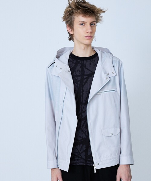 5351 POUR LES HOMMES（ゴーサンゴーイチプールオム）の「【Cool Dots 】ライダース ブルゾン（ブルゾン・メンズ・ブラック/オフホワイト・50/48/46/44）」の2枚目の写真