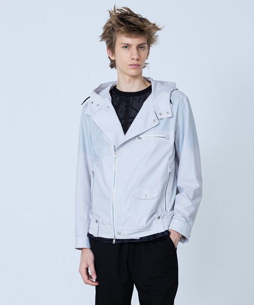 5351 POUR LES HOMMES（ゴーサンゴーイチプールオム）の「【Cool Dots 】ライダース ブルゾン（ブルゾン・メンズ・ブラック/オフホワイト・50/48/46/44）」の4枚目の写真