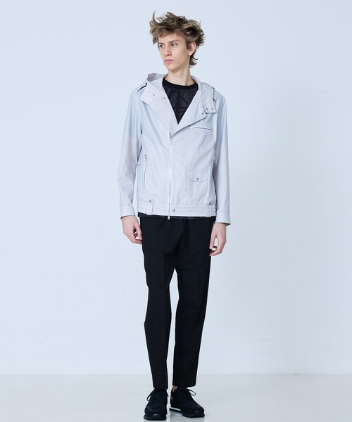 5351 POUR LES HOMMES（ゴーサンゴーイチプールオム）の「【Cool Dots 】ライダース ブルゾン（ブルゾン・メンズ・ブラック/オフホワイト・50/48/46/44）」の20枚目の写真