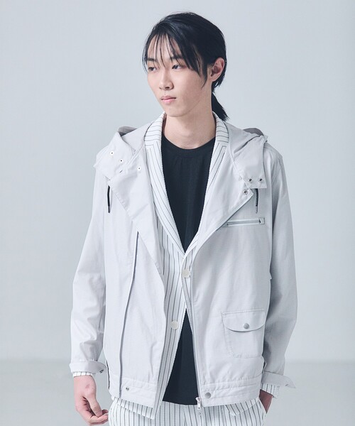 5351 POUR LES HOMMES（ゴーサンゴーイチプールオム）の「【Cool Dots 】ライダース ブルゾン（ブルゾン・メンズ・ブラック/オフホワイト・50/48/46/44）」の21枚目の写真