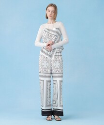ANAYI | 【セットアップ対応商品】スカーフプリントイージーパンツ(その他パンツ)