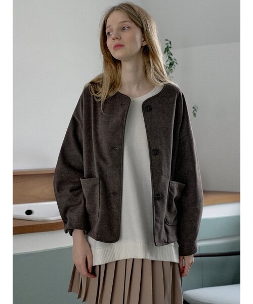 AVANT-G(アバン)の「Overfit Round TR Jacket - BROWN(その他アウター・レディース・その他・FREE)」の1枚目の写真