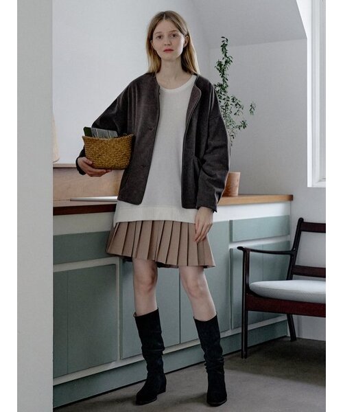 AVANT-G(アバン)の「Overfit Round TR Jacket - BROWN(その他アウター・レディース・その他・FREE)」の6枚目の写真