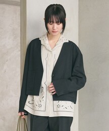 エンブロイダリーカラー シャツ