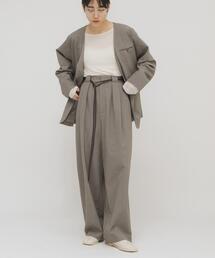 KBF | 『2サイズ展開』ベルトSETスラックス(その他パンツ)