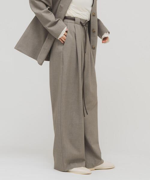 KBF（ケイビーエフ）の「『2サイズ展開』ベルトSETスラックス（その他パンツ・レディース・ブラウン系その他/グレー系その他・36/38）」の11枚目の写真