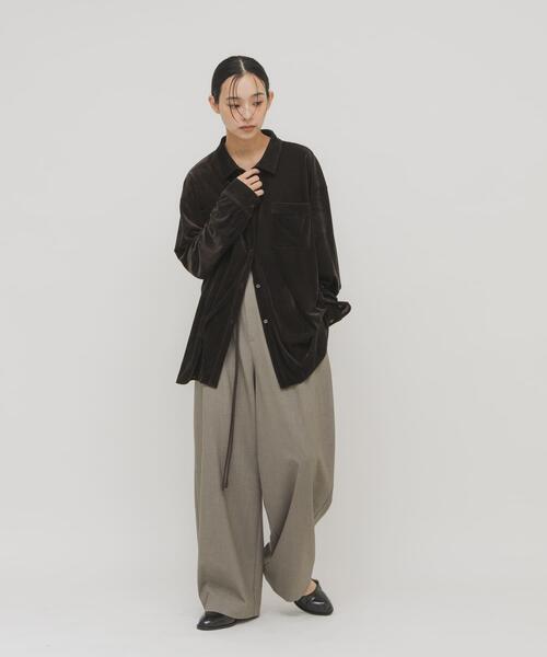 KBF（ケイビーエフ）の「『2サイズ展開』ベルトSETスラックス（その他パンツ・レディース・ブラウン系その他/グレー系その他・36/38）」の7枚目の写真