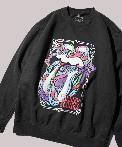 THRIFTY LOOK / スリフティールック THRIFTY "ROLLING STONES" SWEAT ローリングストーンズ バンドスウェット ユーズド加工