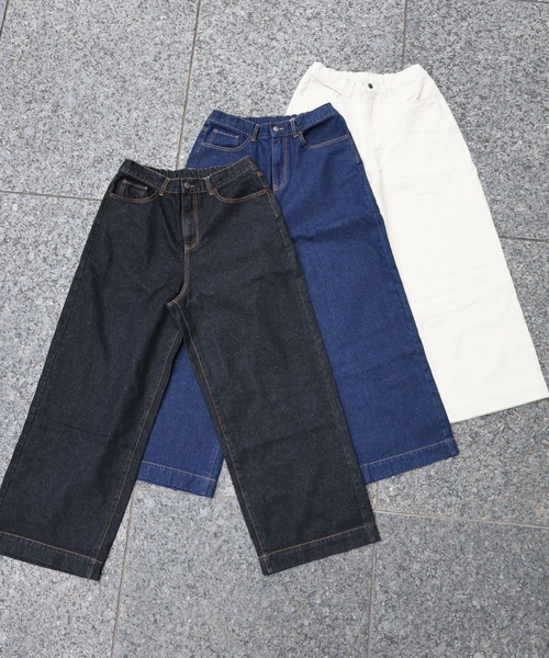 ATELANE(アテレーン)の「ATELANE / 11.5oz デニム 5Pパンツ(デニムパンツ・メンズ・ブラック/ネイビー/アイボリー・LARGE/X-LARGE/MEDIUM)」の5枚目の写真
