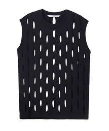 JOHN LAWRENCE SULLIVAN（ジョンローレンスサリバン）の「SLASHED JERSEY SLEEVELESS TOP（Tシャツ/カットソー）」