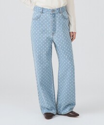 Ray BEAMS | ジャカード デニム ストレート パンツ(デニムパンツ)