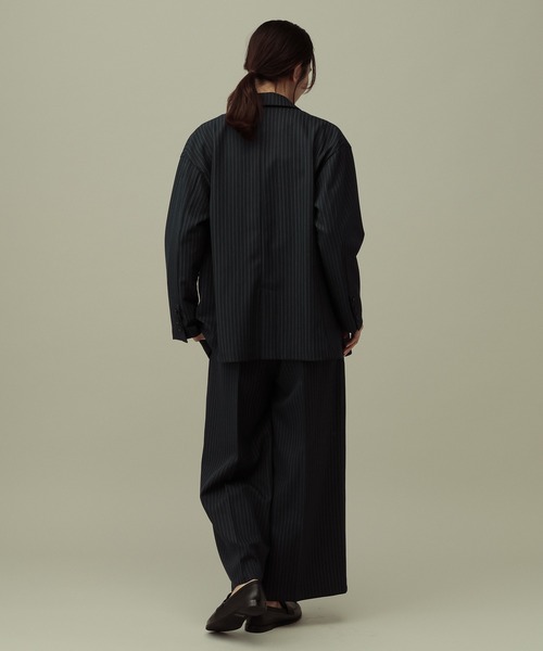 LAKOLE(ラコレ)の「【セレモニー/卒入式にも】<多機能素材>パウダリーツイルサロペット / 638586(サロペット/オーバーオール・レディース・ネイビー系8/チャコールグレー/グレー・FREE)」の6枚目の写真